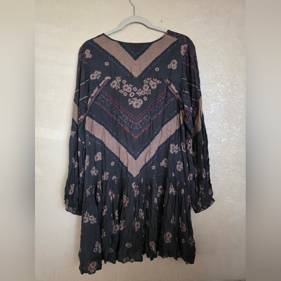 Free People "From Your Heart" Mini Dress in Midnight - Picture 2 of 7